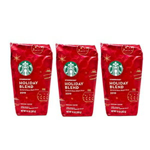 Starbucks Holiday Blend 2019 Ground Coffee - Pack of 3 Bags - 10 oz Pe...