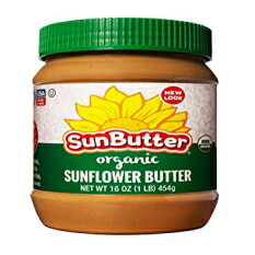 SunButter ひまわりバター、おいしい、ピーナッツバターのオーガニック代替品、16オンスのプラスチック瓶、3個パック SunButter Sunflower Butter, Delicious, Organic Alternative to Peanut Butter, 16 ounce plastic jars, Pack of 3