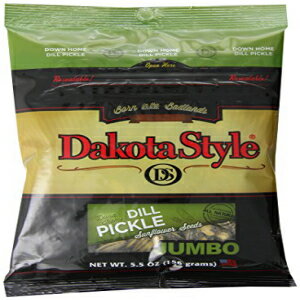 楽天Glomarketダコタスタイルのジャンボインシェルヒマワリの種、ダウンホームディル、5.5オンス（12パック） Dakota Style Jumbo In-Shell Sunflower Seeds, Down Home Dill, 5.5 Ounce （Pack of 12）