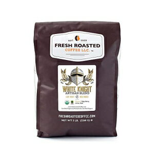 FRESH ROASTED COFFEE LLC FRESHROASTEDCOFFEE.COM Fresh Roasted Coffee, Organic White Knight, 5 lb (80 oz), Light Roast, Fair Trade Kosher, Whole Bean