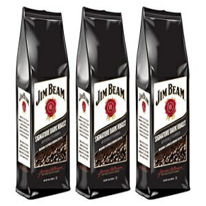 ジム ビーム シグネチャー ダーク ロースト バーボン フレーバー グラウンド コーヒー、3 袋 (各 12 オンス) Jim Beam Signature Dark Roast Bourbon Flavored Ground Coffee, 3 bags (12 oz ea.)