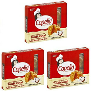 COPELIA Panelita de Arequipe y Coco/Milk caramel with Coconut x 6 (138 gr.) (Pack of 3)