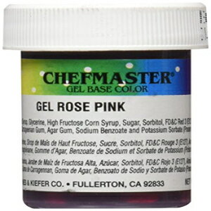 Kitchen Krafts シェフマスター 1 オンス ジェル フードカラー - ローズピンク、ピンク Kitchen Krafts Chefmaster 1 Oz Gel Food Color-Rose Pink, , pink