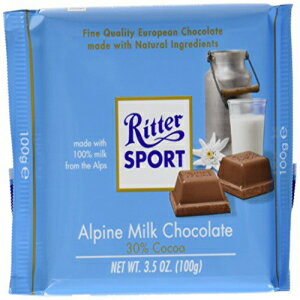 Ritter Sport Ritter Alpine Milk Chocolate, 3.5 oz