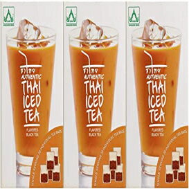 本格タイアイスティーフレーバー紅茶 - 3個パック Authentic Thai Iced Tea Flavored Black Tea - Pack of 3
