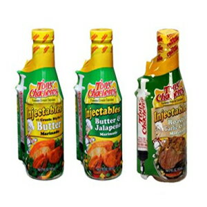 Tony Chachere インジェクタブルマリネ バラエティパック、バターハラペーニョとローストガーリック、3 個 Tony Chachere Injectable Marinade Variety Pack, Butter Jalapeno and Roasted Garlic, 3 Count