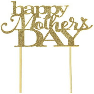 All About Details Gold Happy Mother's Day Cake Topper, 6 x 8