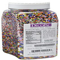 DECOPAC Halloween Fusion Mix Candy Sprinkles, 26oz, Fancy Sprinkles in Handheld Container, Edible Sprinkles For Celebration Cakes, Cupcakes, Cookies and Donuts