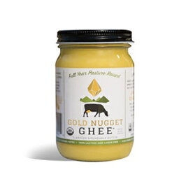 TRADITIONAL GHEE BY GOLD NUGGET GHEE, USDA ORGANIC, FULL-YEAR/PASTURE-RAISED, GRASS-FED BUTTER 8oz