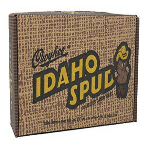 Idaho Spud Candy Bars 12 pack in Collectible Gift Box that resembles a carton of potatoes. Personalized gift card option available at checkout.