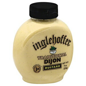 Inglehoffer トラディショナル ディジョン マスタード、9 オンス スクイーズ ボトル Inglehoffer Traditional Dijon Mustard, 9 Ounce Squeeze Bottle