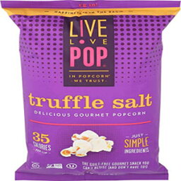 ライブラブポップ、ポップコーンソルトトリュフ、4.4オンス Live Love Pop, Popcorn Salt Truffle, 4.4 oz