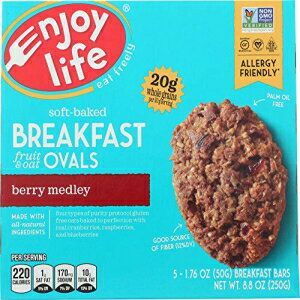 楽天GlomarketEnjoy Life Foods - Soft-Baked Breakfast Fruit & Oat Ovals Berry Medley - 5 Bars