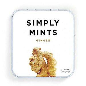 Simply Gum Simply Mints Natural Ginger Breath Mints Pack of Six (270 Pieces Total) Made With Real Ginger