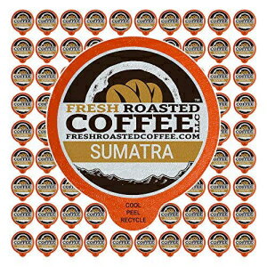 FRESH ROASTED COFFEE LLC FRESHROASTEDCOFFEE.COM Fresh Roasted Coffee, Sumatra Mandheling, Medium Roast, Kosher, K-Cup Compatible, 96 Pods