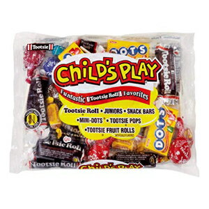 トゥーシーロール（1）バッグチャイルドプレイ-ファンタスティックトゥーシーロールのお気に入りハロウィーンキャンディーの品揃え-ジュニア、スナックバー、ミニドット、ポップス、フルーツチュー-ネット重量 18.3オンス Tootsie Roll (1) Bag Child's Play - F