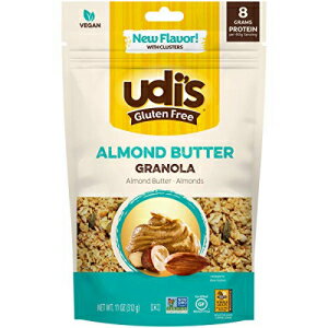 Udi's グルテンフリー アーモンドバター グラノーラ、11 オンス Udi's Gluten Free Almond Butter Granola, 11 oz.