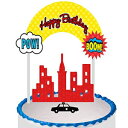 P[L/t[h/JbvP[L/fU[g fR[Voi[ fR[Vgbp[Lbg ({[CYX[p[q[[) Cake/Food/Cupcake/Desert Decoration Banner Decorating Topper Kit (Boys Super Hero)