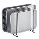 Glomarket㤨mDesign Steel Large Storage Tray Organizer Rack for Kitchen Cabinet - Organizer Divider Holder w/ 5 Slots for Skillets, Frying Pan, Pot Lid, Cutting Board, Baking Sheet - Concerto Collection - ChromeפβǤʤ5,890ߤˤʤޤ