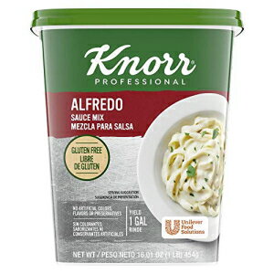 Knorr プロフェッショナル アルフレッド ソース ミックス 本物のパルメザン チーズを使用 グルテンフリー 人工着色料 香料 保存料不使用 1 ポンド 4 個パック Knorr Professional Alfredo Sauce Mix Made With Real Parmesan Cheese, Gluten Free