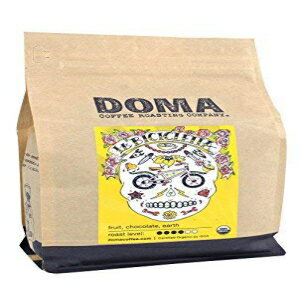 GoCoffeeGo Doma Coffee "La Bicicletta Organic Blend" Medium Roasted Fair Trade Organic Whole Bean Coffee - 12 Ounce Bag
