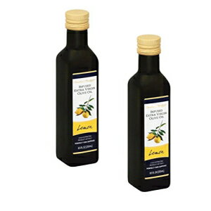 楽天Glomarketセントラルマーケットレモン注入エクストラバージンオリーブオイル、8.5オンス2パック（合計17オンス） Central Market Lemon Infused Extra Virgin Olive Oil, 8.5 oz 2-pack （17 total ounces）