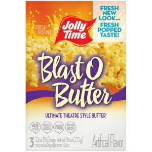 ジョリータイムブラストOバター電子レンジポップコーン（2パック） Jolly Time Blast O Butter Microwave Popcorn (Pack of 2)