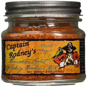 キャプテンロドニーのプライベートリザーブブーカニアラブ、スピリットウイスキーバーベキュー、6.0オンス Captain Rodney's Private Reserve Boucaneer Rub, Spirit Whiskey Barbeque, 6.0 Ounce