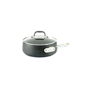 楽天GlomarketAll-Clad E7852664 HA1 Hard Anodized Nonstick Dishwaher Safe PFOA Free Sauce Pan Cookware, 2.5-Quart, Black