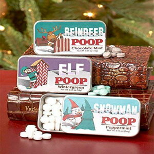 ノベルティ「キャラクタープープ」ミント缶3個セット GetSet2Save Set of 3 Novelty "Character Poop" Mint Tins