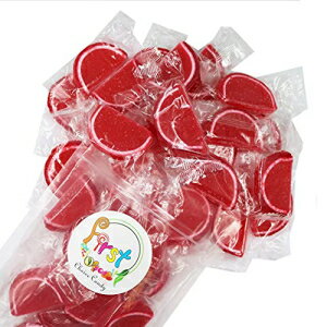 ʕꂽ[[ t[c XCX O~ LfB (bh Yx[A1 |h) Jelly Fruit Slices Gummy Candy Individually Wrapped (Red Raspberry, 1 Pound)