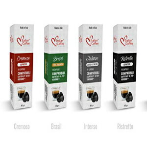 楽天GlomarketItalian Coffee capsules compatible with Starbucks Verismo, CBTL, Caffitaly, K-fee systems （Sampler, 4 flavors, 40 pods tot., No decaf）