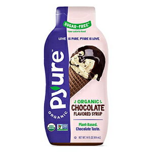 Organic Chocolate Flavored Syrup By Pyure | Sugar-Free, Keto, 1 Net Carb | 14 Fl. Oz