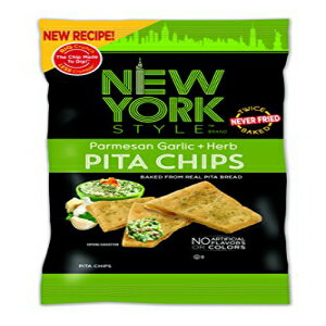 楽天Glomarketニューヨークスタイル ピタチップス、パルメザン ガーリック + ハーブ、8 オンス （12 個パック） New York Style Pita Chips, Parmesan Garlic + Herb, 8 Ounce （Pack of 12）