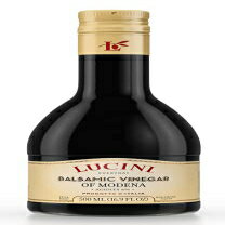 Lucini Aged Balsamic Vinegar of Modena - Italian Balsamic Vinegar ? Aged Balsamic Vinegar from Modena Italy - Non-GMO Verified, Whole30 Approved, 500mL