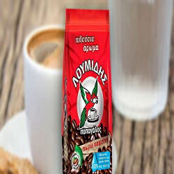 Loumidis ギリシャ挽きコーヒー パパガロス トラディショナル デカフェ 2 パック (3.4 オンス) Loumidis Greek Ground Coffee Papagalos Traditional Decaf 2 Pack (3.4 Ounces)