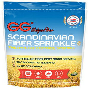 GG Scandinavian Fiber Crispbread, Appetite Control Bran Sprinkles, 8.8 Oz (Pack of 6)