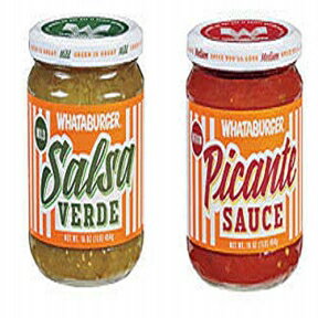 Whataburger LLC Whataburger Mild Salsa Verde & Medium Picante Sauce ~ 15 oz