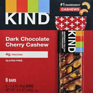 KIND bar, Dark Chocolate Cherry Cashew, 8.4 Oz (Pack Of 6)