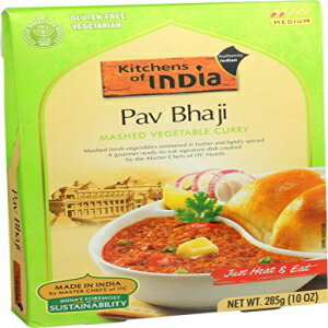 Kitchens Of India Ready to Eat Dish マッシュ野菜カレー (Pav Bhaji) 10 オンス 6 個パック 841905010714-1 Kitchens Of India Ready to Eat Dish, Mashed Vegtable Curry (Pav Bhaji), 10 Oz, Pack of 6, 841905010714-1