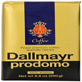 ダルマイヤーグルメコーヒー、プロドモ（グラウンド）、8.8オンス真空パック（3パック） Dallmayr Gourmet Coffee, Prodomo (Ground), 8.8-Ounce Vacuum Packs (Pack of 3)