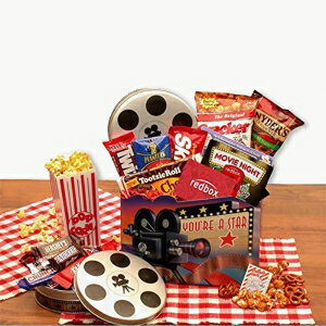 楽天GlomarketSnack Basket Movie Night Gift Superstar Movie Night Gift Basket w/ Redbox Gift Card