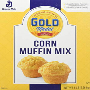 ゴールド メダル コーン マフィン ミックス、5 ポンド ボックス (6 個パック) Gold Medal Corn Muffin ..