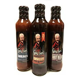 KCEtBG BBQ \[X oGeB pbN ([grAAJUXVeBAJCi #6) Guy Fieri BBQ Sauce Variety Pack (Root Beer, Kansas City, Carolina #6)