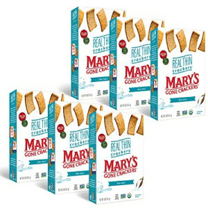 Mary's Gone Crackers本物の有機全成分で作られた本物の薄いクラッカー、グルテンフリー、海塩、5オンス（6パック） Mary's Gone Crackers Real Thin Crackers, Made with Real Organic Whole Ingredients, Gluten Free, Sea Salt, 5 Ounce (Pac
