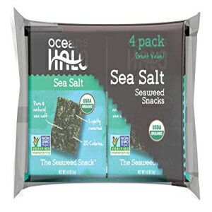 Ocean's Halo 4 ѥå ȳʥå0.56 󥹡3 ѥå Ocean's Halo 4 Pack Sea Salt Seaweed Snacks, .56 oz, 3 Pack