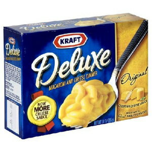 Ntg }Jj & `[Y fbNX fBi[AIWi `F_[A14 IX {bNX (8 pbN) Kraft Macaroni & Cheese Deluxe Dinner, Original Cheddar, 14-Ounce Boxes (Pack of 8)
