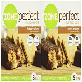 ゾーン パーフェクト ファッジ グラハム、5 バー、8.8 オンス、2 パック Zone Perfect Fudge Graham, 5 bars- 8.8 oz, 2 pack