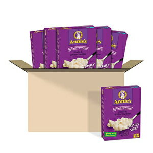 Aj[YVFYzCg`F_[}Jj`[YAt@~[TCYA10.5IXi6pbNj Annie's Shells & White Cheddar Macaroni and Cheese, Family Size, 10.5 oz (Pack of 6)