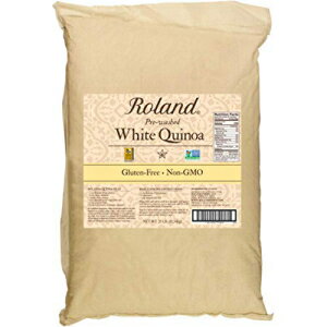 Roland Foods ホワイトキヌア、洗浄済み、特殊輸入食品、25 ポンドバッグ Roland Foods White Quinoa, Pre-washed, Specialty Imported Food, 25 Lb Bag